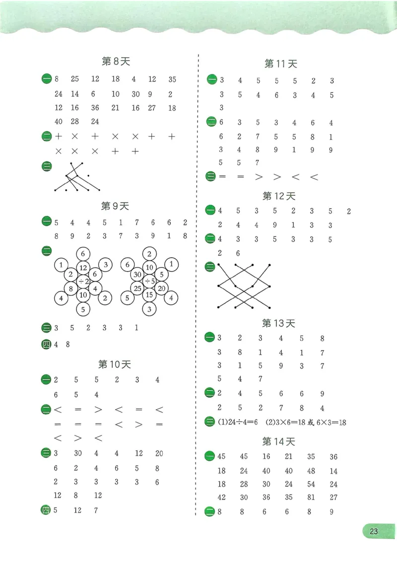 25春实验班计算提优北师数学2上_二年级上下册资料_53黄冈多个品牌系列资料_数学