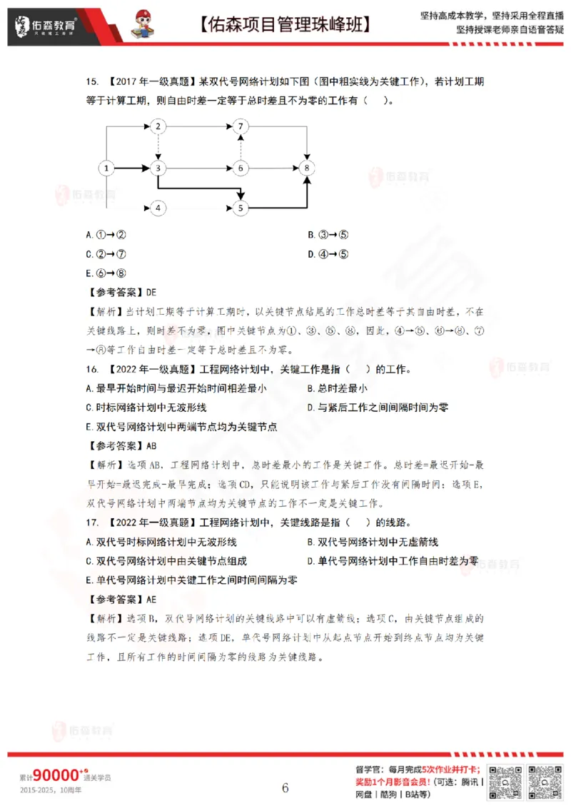6月10日佑森项目管理珠峰班VIP作业答案_2026年一级建造师_2026年一建管理_2025年一建管理SVIP_02-基础精讲✿高端面授✿深度强化_36-管理《珠峰直播班》林子婷YS