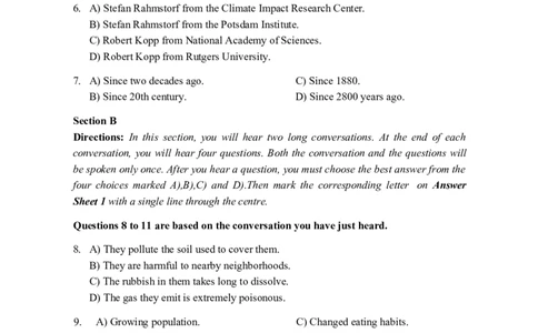 2015年06月四级真题第2套_大学英语四级+六级_四级真题_四级真题_1990年-2018年真题资料合集_2015年06月CET4题+解+音频_02、真题word版