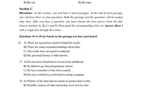 2015年06月四级真题第2套_大学英语四级+六级_四级真题_四级真题_1990年-2018年真题资料合集_2015年06月CET4题+解+音频_02、真题word版