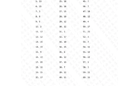 30以内减法第91-100篇答案_小学数学口算竖式脱式计算应用题一二三四五六年级上下册电_小学数学口算题库电子版（1-6）_小学数学口算一年级_口算题适合1年级(含答案）