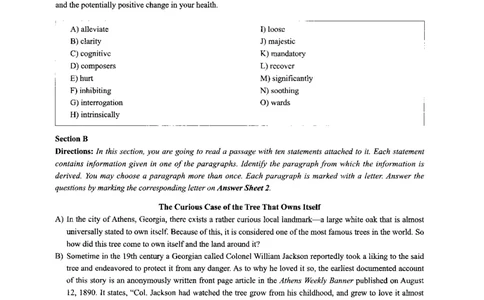 2024年6月六级第一套原题_大学英语四级+六级_六级真题_六级真题_2024年06月CET6题+解+音频_2024年6月六级真题-原题_扫描版（打印推荐）