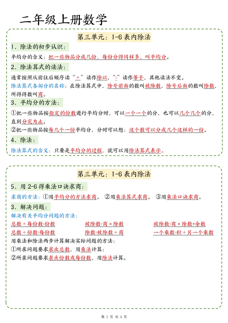 新二上数学期中知识归类人教版_🍎⭐️期中知识汇总人教25年上册