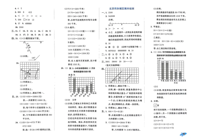 25秋53全优卷4上人教数学_2025秋《53全优卷》人教数学1-6