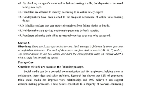2022.06四级真题第2套可复制可搜索，打印首选_大学英语四级+六级_四级真题_四级真题_2022年06月CET4题+解+音频_01、真题PDF版（推荐打印）❤