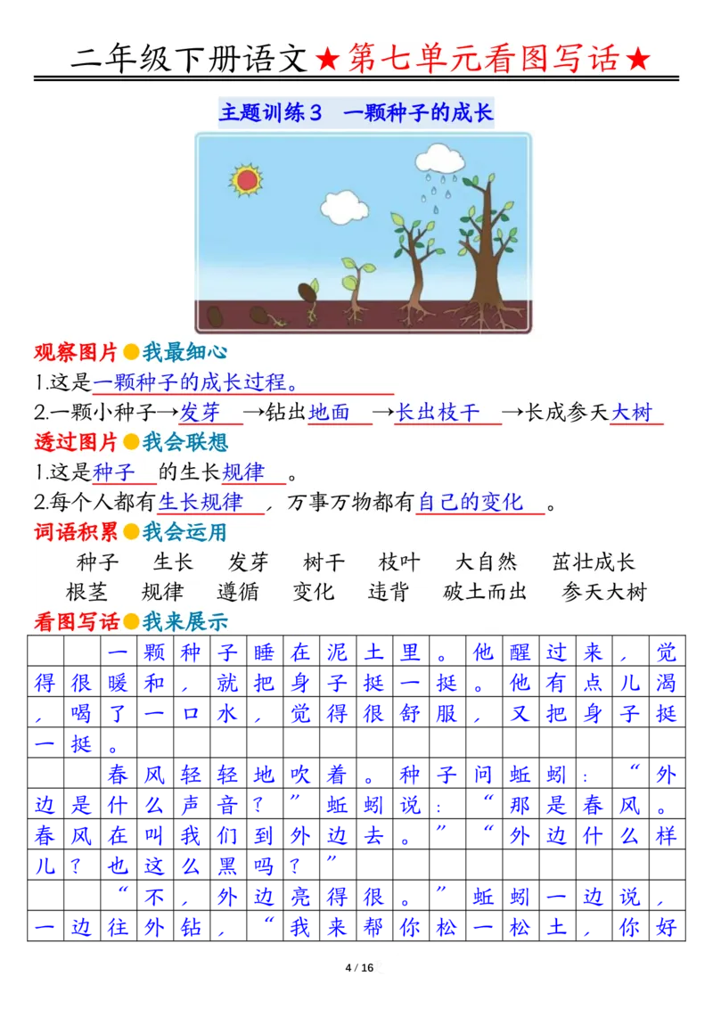 2039第七八单元看图写话写话指导-答案二下语文_二年级上下册资料_二年级下册小红书同款资料_二下语文_二下语文