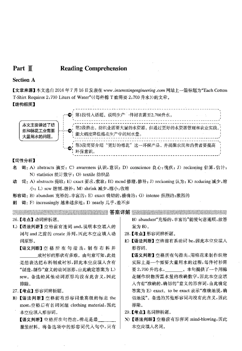 2023.06英语四级选词填空解析第1套_大学英语四级+六级_四级真题_专项_四级选词填空_四级选词填空解析