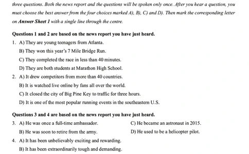 2025.06四级真题第2套_大学英语四级+六级_四级真题_四级真题_2025年06月CET4题+解+音频_3.2025年06月四级真题（新更）