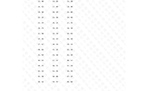 300以内&divide;1位第51~70篇答案_小学数学口算竖式脱式计算应用题一二三四五六年级上下册电_小学数学口算题库电子版（1-6）_小学数学口算三年级_口算题适合3年级
