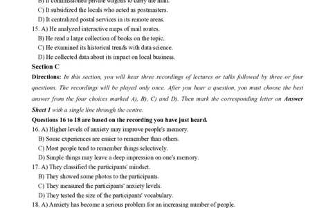 2023.06英语六级真题第1套_大学英语四级+六级_六级真题_六级真题_2023年06月CET6题+解+音频_01、真题PDF版（推荐打印）❤