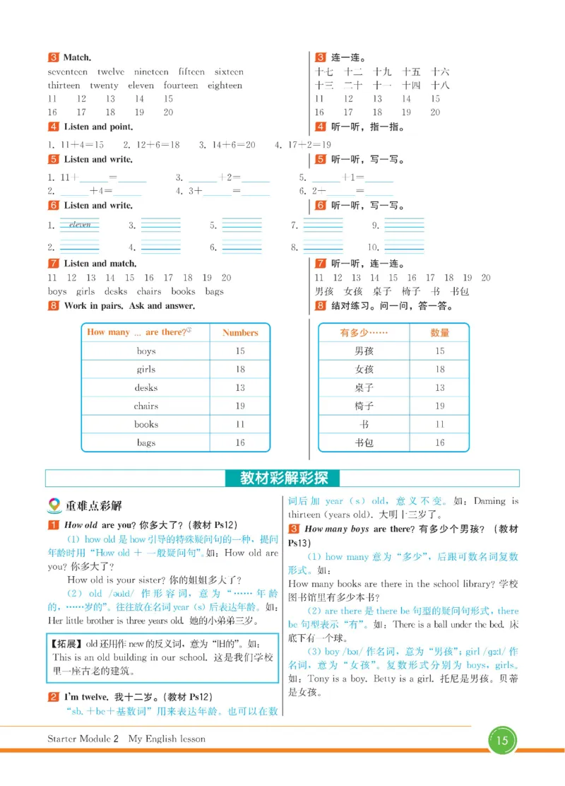 外研版英语七年级上册《教材全解》_25秋初中「外研版英语7-9年级上册教材全解