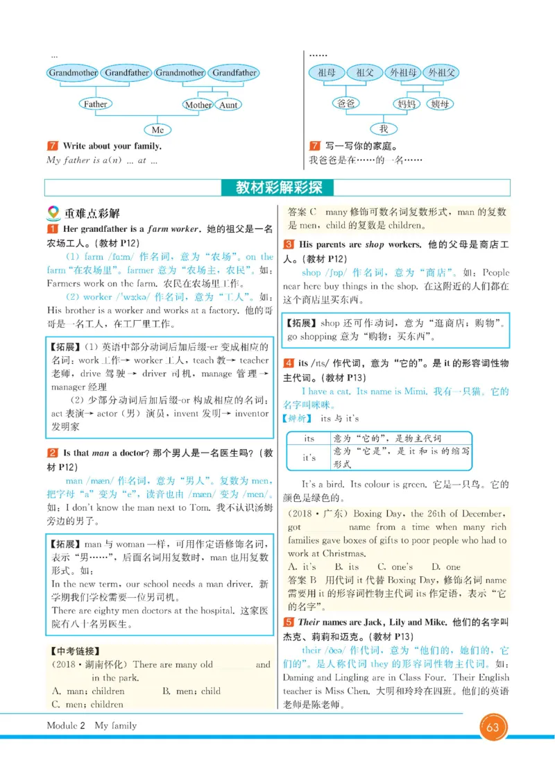 外研版英语七年级上册《教材全解》_25秋初中「外研版英语7-9年级上册教材全解