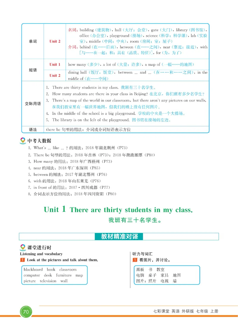 外研版英语七年级上册《教材全解》_25秋初中「外研版英语7-9年级上册教材全解