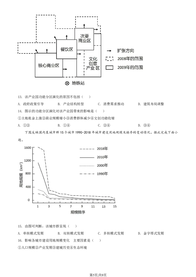 2022年高考地理试卷（广东）（空白卷）_地理历年高考真题_新&middot;Word版2008-2025&middot;高考地理真题_地理（按年份分类）2008-2025_2022&middot;地理高考真题