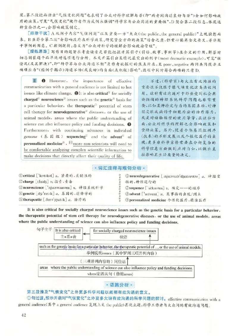 2018.12英语六级考试第1套解析_大学英语四级+六级_六级真题_六级真题_1990年-2018年真题资料合集_2018年12月CET6题+解+音频_03、答案解析