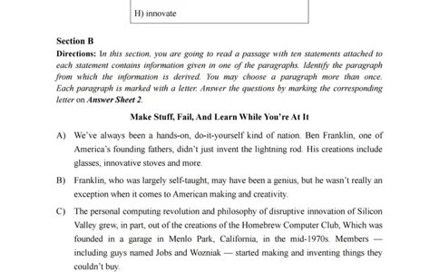 2019.06四级真题第3套可复制可检索_大学英语四级+六级_四级真题_四级真题_2019年06月CET4题+解+音频_01、真题PDF版（推荐使用）❤