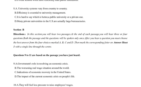2016年06月六级真题（第1套）_大学英语四级+六级_六级真题_六级真题_1990年-2018年真题资料合集_2016年06月CET6题+解+音频_02、真题Word版
