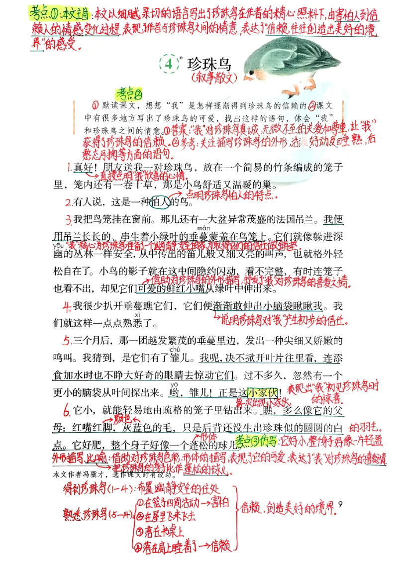 五上手写课堂笔记（2）持续更新_小学全网线上同款资料_k92_语文_五上语文每课考点预习＋复习