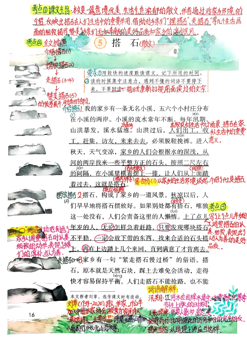 五上手写课堂笔记（2）持续更新_小学全网线上同款资料_k92_语文_五上语文每课考点预习＋复习