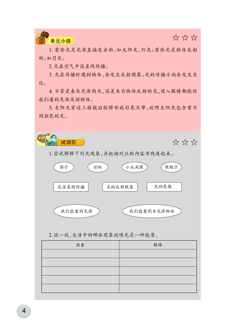 大象版5年级科学下册活动手册_全部版本&bull;小学科学电子课本_大象版小学科学电子课本