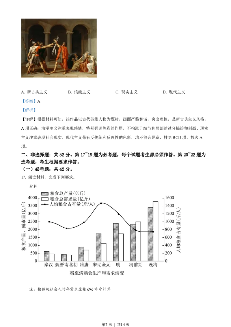 2022年高考历史试卷（湖南）（解析卷）_历史历年高考真题_新&middot;PDF版2008-2025&middot;高考历史真题_历史（按试卷类型分类）2008-2025_自主命题卷&middot;历史（2008-2025）_湖南自主命题&middot;历史（2021-2025）