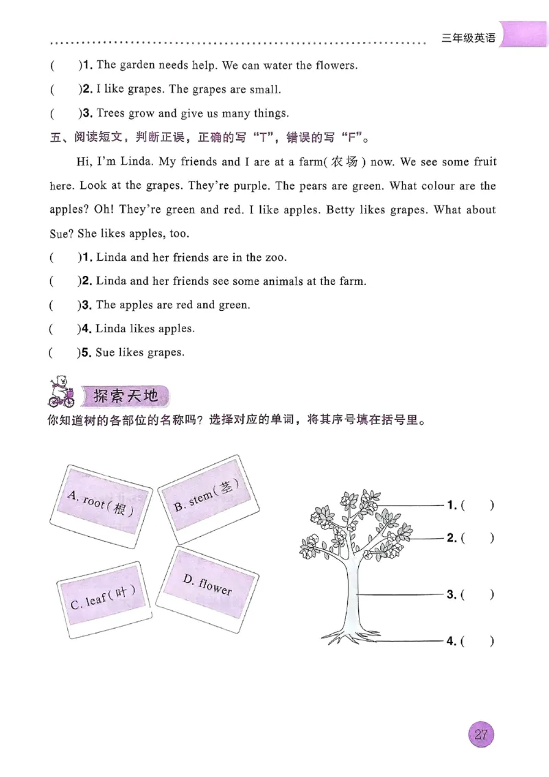 25春黄冈小状元寒假作业人教英语3上_三年级上下册资料_53黄冈多个品牌系列资料_英语