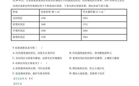 2021年高考地理试卷（辽宁）（解析卷）_地理历年高考真题_新&middot;Word版2008-2025&middot;高考地理真题_地理（按年份分类）2008-2025_2021&middot;地理高考真题