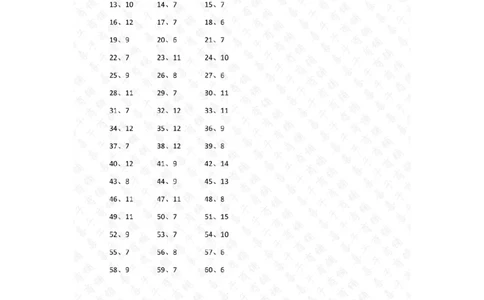 200以内&divide;20以内第1~20篇答案_小学数学口算竖式脱式计算应用题一二三四五六年级上下册电_小学数学口算题库电子版（1-6）_小学数学口算三年级_口算题适合3年级