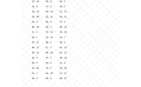 200以内&divide;20以内第1~20篇答案_小学数学口算竖式脱式计算应用题一二三四五六年级上下册电_小学数学口算题库电子版（1-6）_小学数学口算三年级_口算题适合3年级