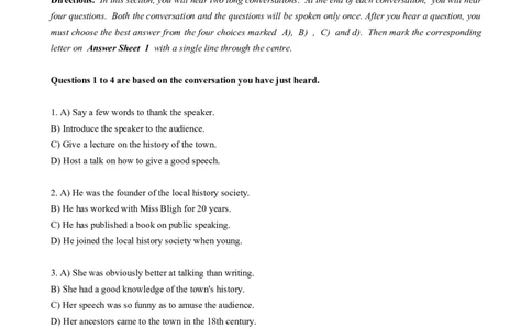 2017年12月六级真题（第2套）_大学英语四级+六级_六级真题_六级真题_1990年-2018年真题资料合集_2017年12月CET6题+解+音频_02、真题Word版