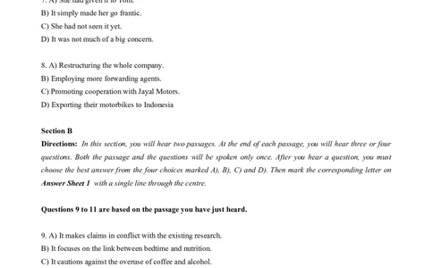 2017年12月六级真题（第2套）_大学英语四级+六级_六级真题_六级真题_1990年-2018年真题资料合集_2017年12月CET6题+解+音频_02、真题Word版