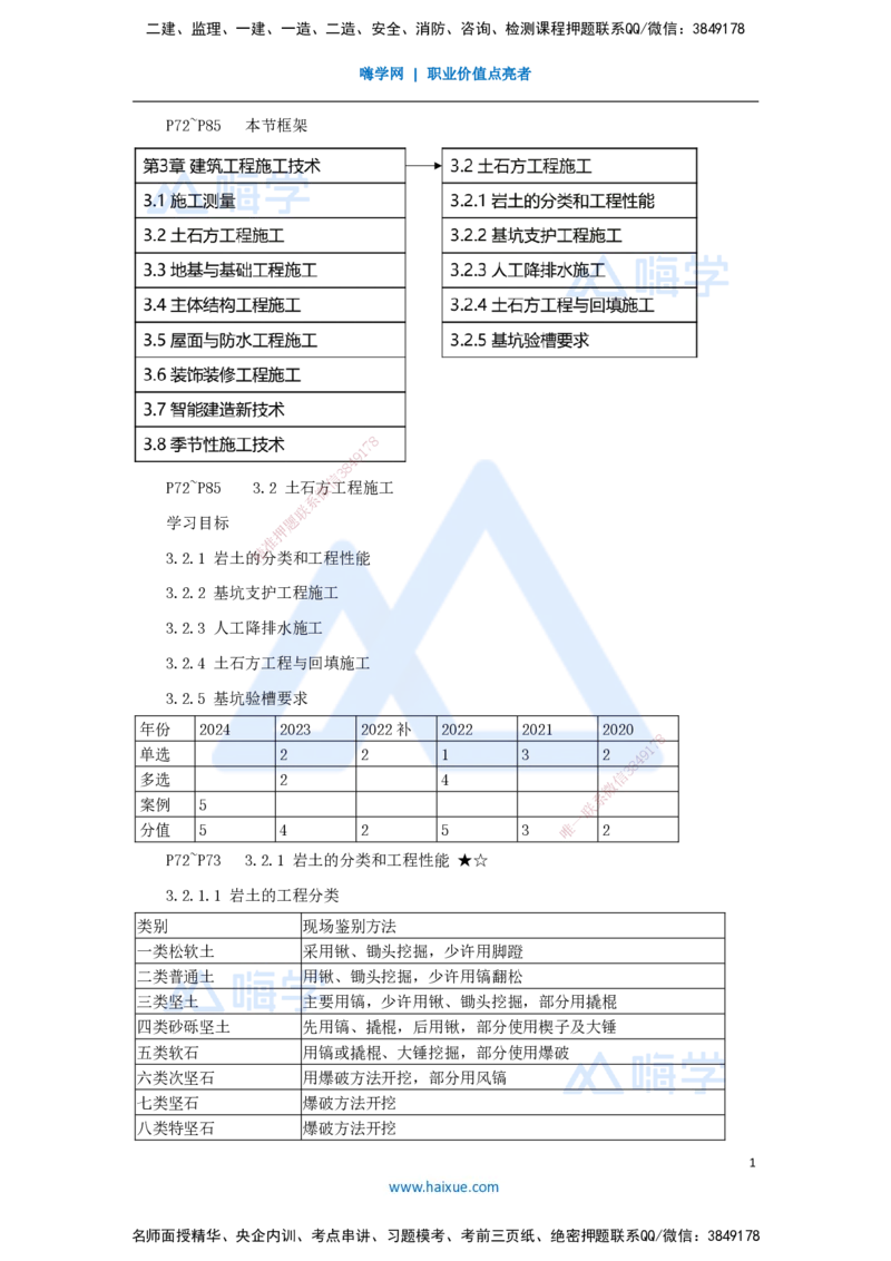 15.2025臧雪志-3D实景通关-第3章施工技术3.2土石方工程-1_2026年一级建造师_2026年一建建筑_2025年一建建筑SVIP_02-基础精讲✿高端面授✿深度强化_26-建筑《实景精讲通关》臧雪志HX