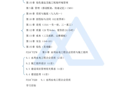 17.2025李想-考前拔分速成-第9章-1_2026年一级建造师_2026年一建水利_2025年一建水利SVIP_04-冲刺串讲✿考点强化✿小灶集训_17-水利《考前拔分速成》李想HX_讲义