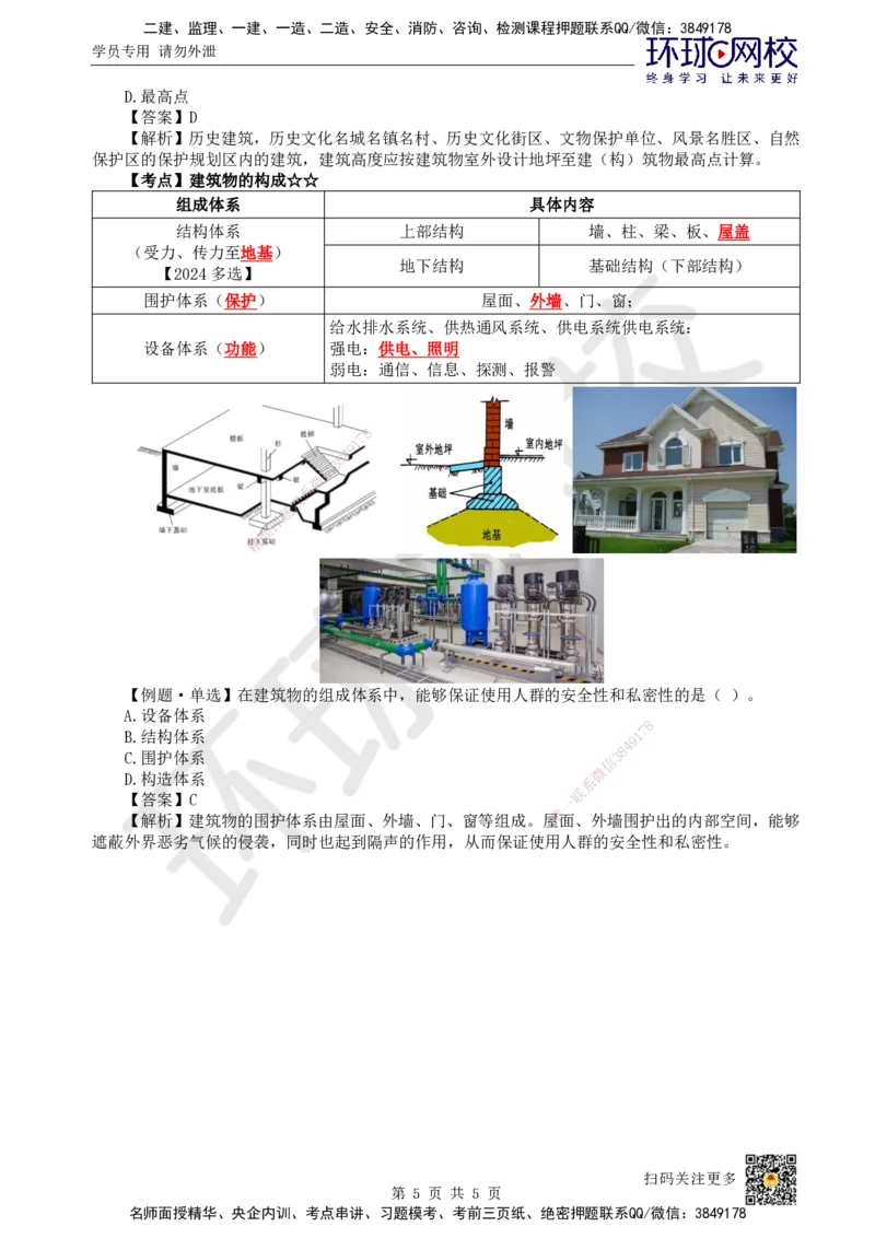 02.第1讲-11建筑物的构成与设计要求（1）_2026年一级建造师_2026年一建建筑_2025年一建建筑SVIP_02-基础精讲✿高端面授✿深度强化_25-建筑《考点精讲班》龙炎飞、马红HQ_马红