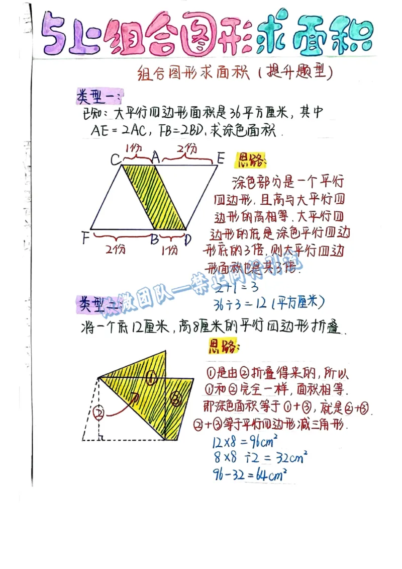 五上周长和面积公式（分享版）_小学全网线上同款资料_26号文件5上6上数学