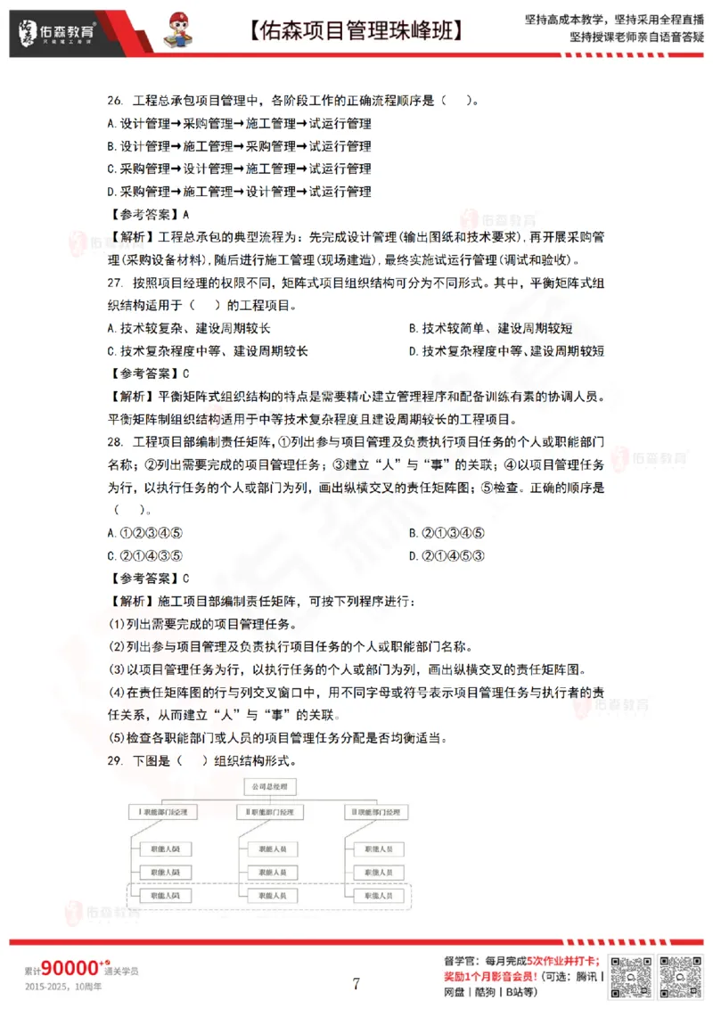 8月27日佑森项目管理珠峰班VIP作业答案_2026年一级建造师_2026年一建管理_2025年一建管理SVIP_02-基础精讲✿高端面授✿深度强化_36-管理《珠峰直播班》林子婷YS