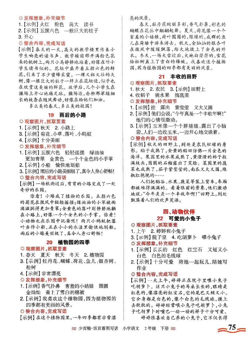 2025春《王朝霞看图写话》2下_二年级上下册资料_53黄冈多个品牌系列资料_语文