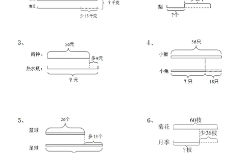 二（上）数学：典型线段图列式计算_二上数学25秋