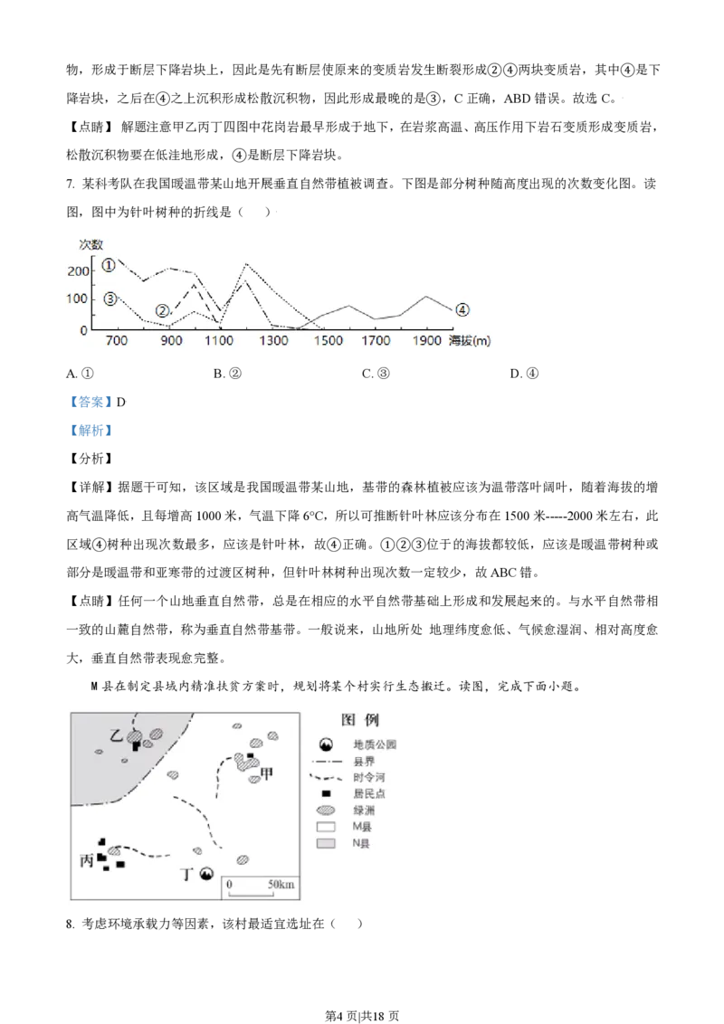 2021年高考地理试卷（北京）（解析卷）_地理历年高考真题_新&middot;PDF版2008-2025&middot;高考地理真题_地理（按年份分类）2008-2025_2021&middot;地理高考真题