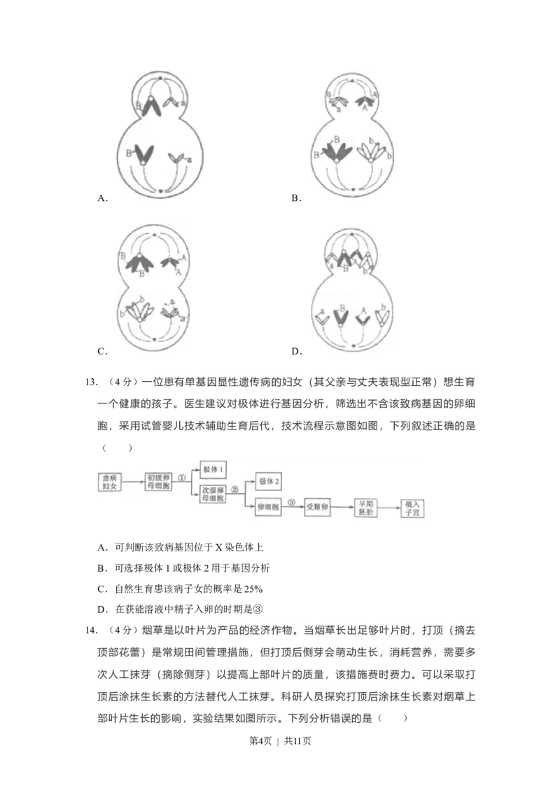 2021年高考生物试卷（福建）（空白卷）_生物历年高考真题_新&middot;Word版2008-2025&middot;高考生物真题_生物（按省份分类）2008-2025_2012-2024&middot;（福建）生物高考真题