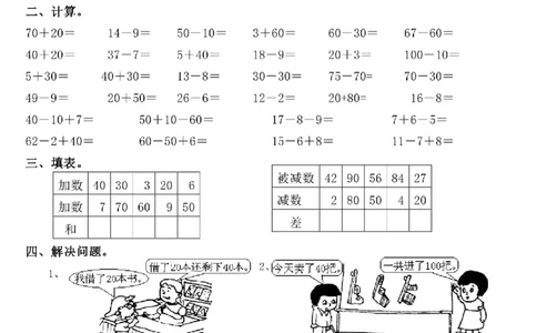 3.14专题丨一年级下册《100以内数的认识》练习测试题_一年级上下册资料_小学一年级学习资料-25年更新版_1-04、小学一年级数学下册_1-4-2、练习题、作业、试题、试卷_通用