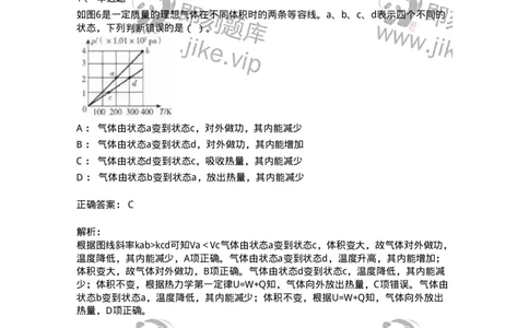 712-第二节热学-137479_军队文职(1)_01.军队文职真题-专业课_（全）版本一（历年真题+章节练习+模拟题）_物理(军队文职)_章节练习_题目+解析