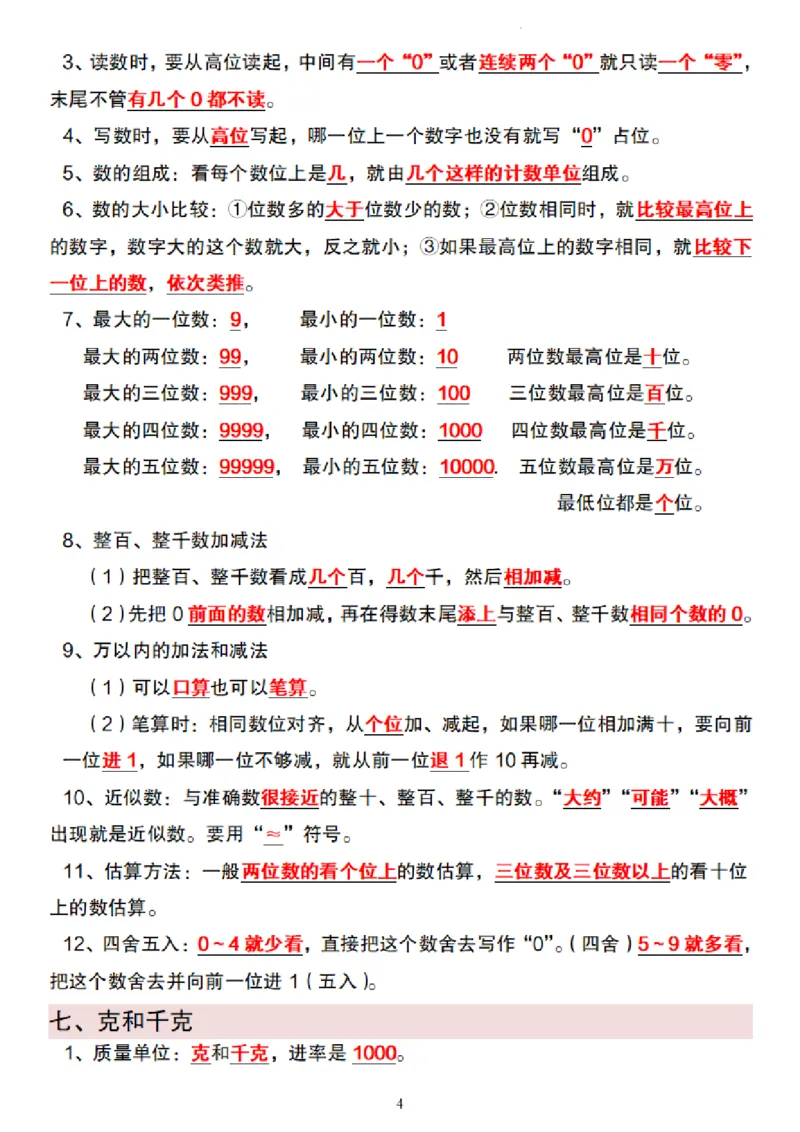 2133数学人教版2025版二年级下册数学知识点归纳总结_二年级上下册资料_二年级下册小红书同款资料_二下数学_二下数学