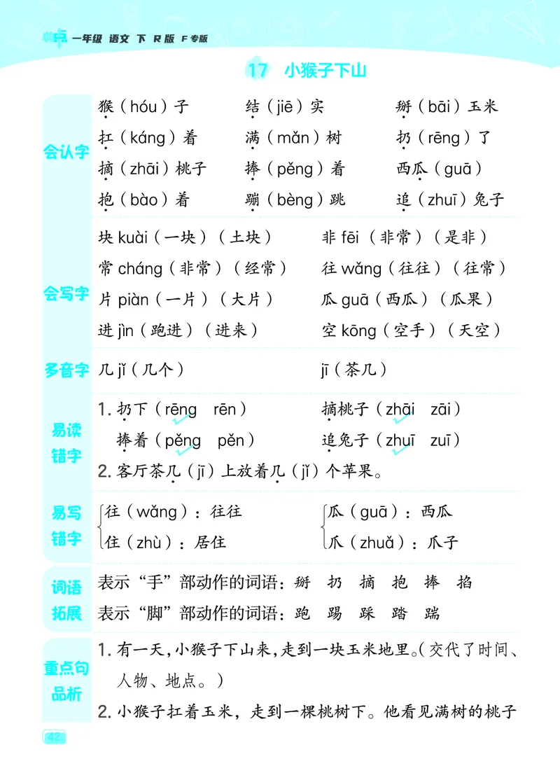 24春典中点一年级语文下（R版）课堂重点笔记_Password_Removed_一年级上下册资料_小学一年级学习资料-25年更新版_1-02、小学一年级语文下册_3-6-2-1、复习、知识点、归纳汇总_部编（人教）版