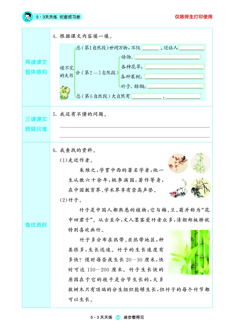 2024秋-5-3语文三上-预习册_三年级上下册资料_三年级上语数英上下册学习资料_3-8-1、小学三年级语文上册_统编、部编、人教（语文全国统一只有一个版）_2024新增