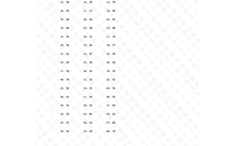 300以内&divide;1位第31~50篇答案_小学数学口算竖式脱式计算应用题一二三四五六年级上下册电_小学数学口算题库电子版（1-6）_小学数学口算三年级_口算题适合3年级