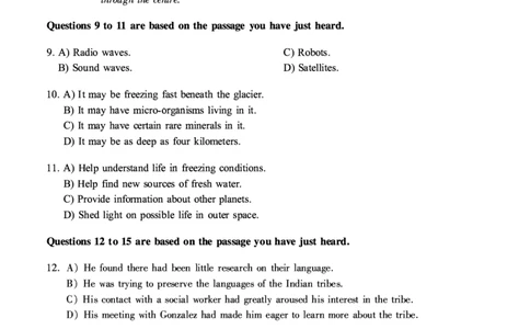 2020.09六级真题第1套可复制可搜索，打印首选_大学英语四级+六级_六级真题_六级真题_2020年09月CET6题+解+音频_01、真题PDF版（推荐打印）❤