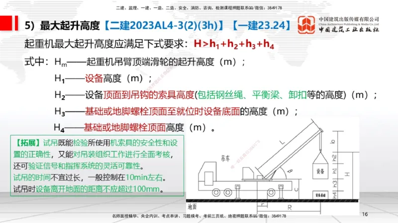 A03节：2.2起重技术（11.21）_2026年一级建造师_2026年一建机电_2025年一建机电SVIP_02-基础精讲✿高端面授✿深度强化_05-机电《两轮基础直播》闫娜JGS_讲义