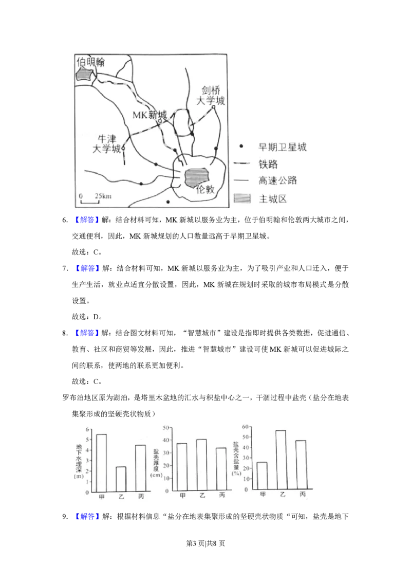 2021年高考地理试卷（福建）（解析卷）_地理历年高考真题_新&middot;PDF版2008-2025&middot;高考地理真题_地理（按年份分类）2008-2025_2021&middot;地理高考真题