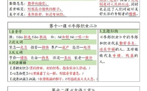 五（上）语文彩色一课一贴_小学全网线上同款资料_k92_语文